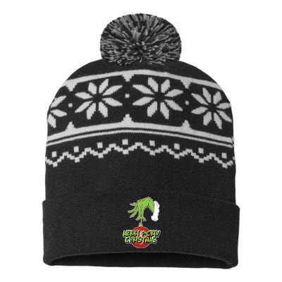 Merry F*ckin Christmas  USA-Made Snowflake Beanie