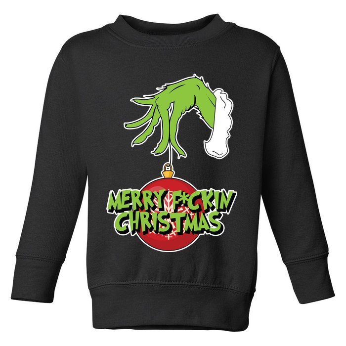 Merry F*ckin Christmas  Toddler Sweatshirt