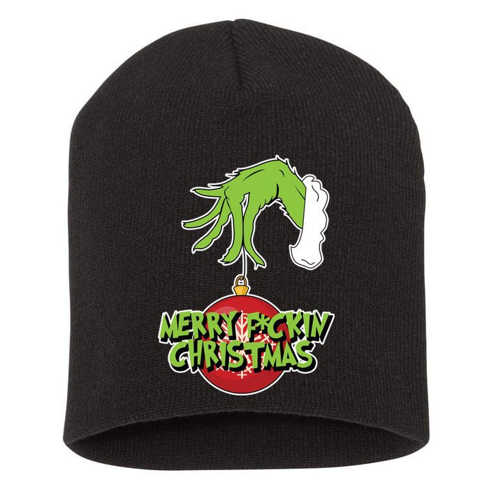 Merry F*ckin Christmas  Short Acrylic Beanie