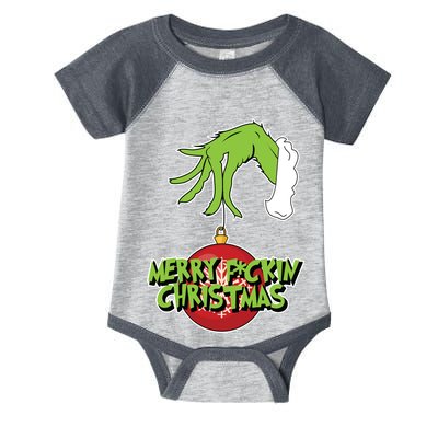 Merry F*ckin Christmas  Infant Baby Jersey Bodysuit