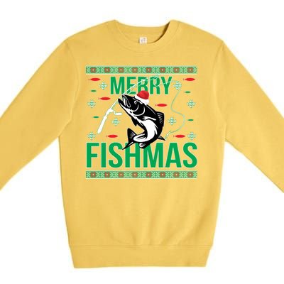 Merry Fishmas Premium Crewneck Sweatshirt