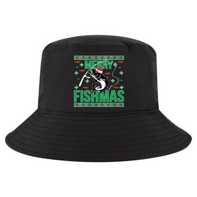 Merry Fishmas Cool Comfort Performance Bucket Hat