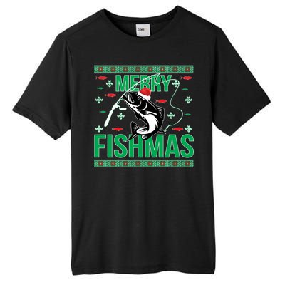 Merry Fishmas Tall Fusion ChromaSoft Performance T-Shirt