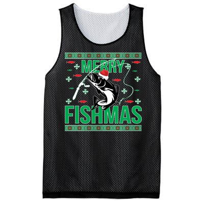 Merry Fishmas Mesh Reversible Basketball Jersey Tank