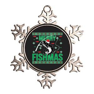 Merry Fishmas Metallic Star Ornament