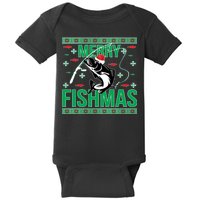 Merry Fishmas Baby Bodysuit