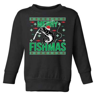 Merry Fishmas Toddler Sweatshirt