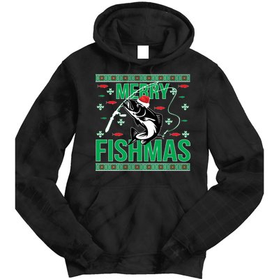 Merry Fishmas Tie Dye Hoodie