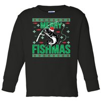 Merry Fishmas Toddler Long Sleeve Shirt