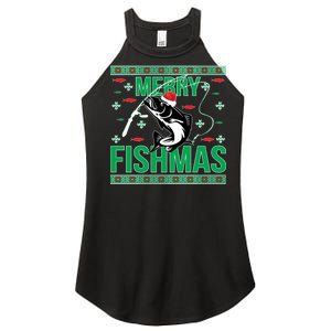 Merry Fishmas Women’s Perfect Tri Rocker Tank