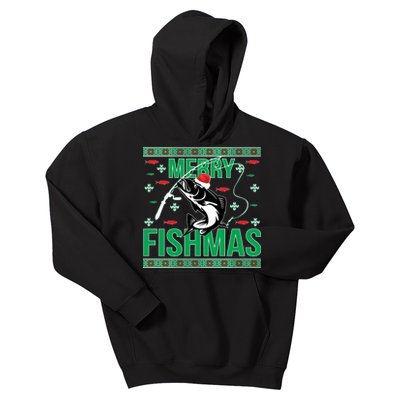 Merry Fishmas Kids Hoodie