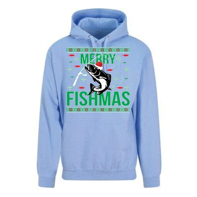 Merry Fishmas Unisex Surf Hoodie