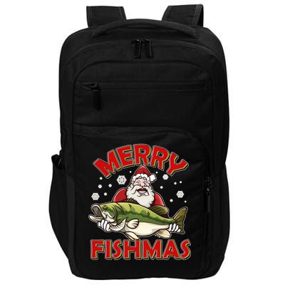 Merry Fishmas Christmas Fish Santa Impact Tech Backpack