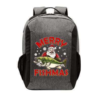 Merry Fishmas Christmas Fish Santa Vector Backpack