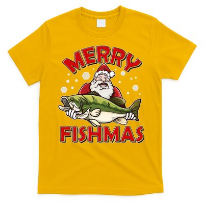 Merry Fishmas Christmas Fish Santa T-Shirt