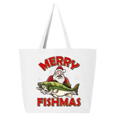 Merry Fishmas Christmas Fish Santa 25L Jumbo Tote