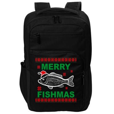 Merry Fishmas Ugly Christmas Impact Tech Backpack