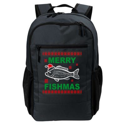 Merry Fishmas Ugly Christmas Daily Commute Backpack