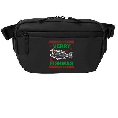 Merry Fishmas Ugly Christmas Crossbody Pack