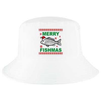 Merry Fishmas Ugly Christmas Cool Comfort Performance Bucket Hat