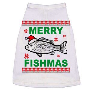 Merry Fishmas Ugly Christmas Doggie Tank