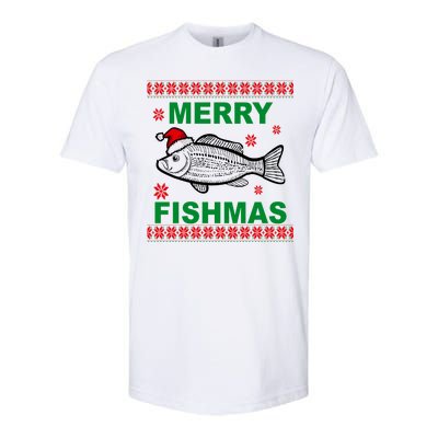 Merry Fishmas Ugly Christmas Softstyle CVC T-Shirt