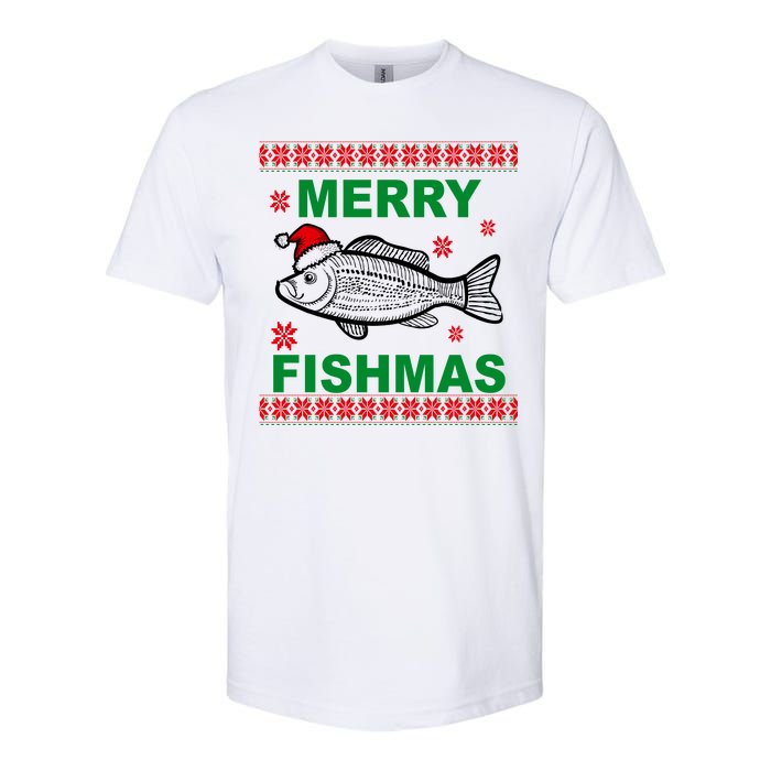 Merry Fishmas Ugly Christmas Softstyle CVC T-Shirt