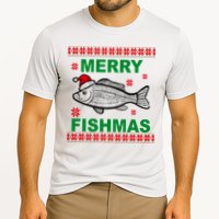 Merry Fishmas Ugly Christmas Cooling Performance Crew T-Shirt