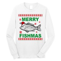 Merry Fishmas Ugly Christmas Long Sleeve Shirt