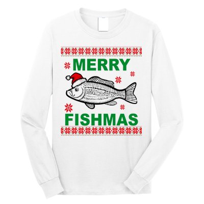 Merry Fishmas Ugly Christmas Long Sleeve Shirt