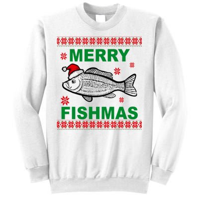 Merry Fishmas Ugly Christmas Sweatshirt