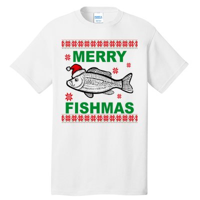 Merry Fishmas Ugly Christmas Tall T-Shirt