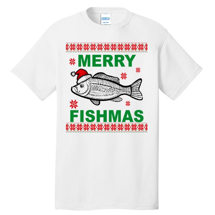 Merry Fishmas Ugly Christmas Tall T-Shirt