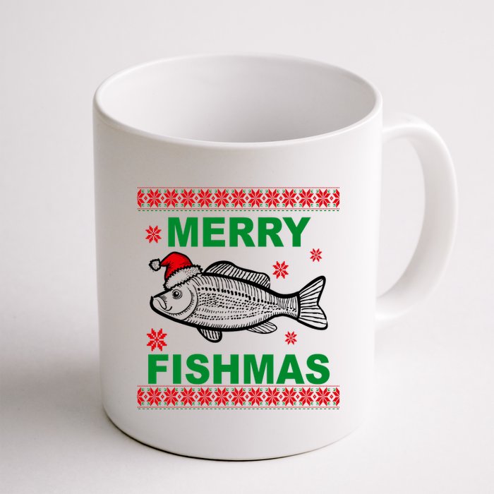 Merry Fishmas Ugly Christmas Coffee Mug