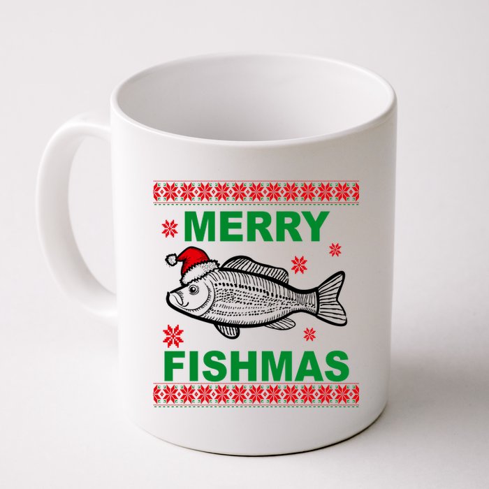 Merry Fishmas Ugly Christmas Coffee Mug