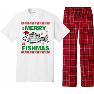 Merry Fishmas Ugly Christmas Pajama Set