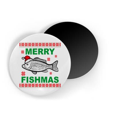 Merry Fishmas Ugly Christmas Magnet