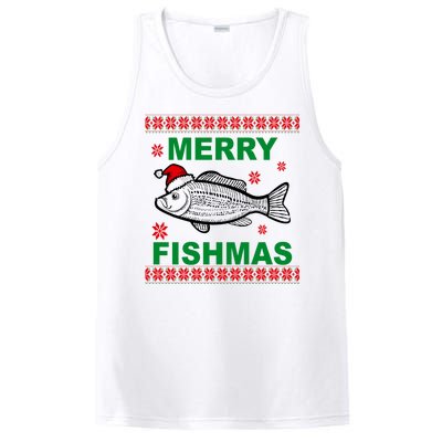 Merry Fishmas Ugly Christmas PosiCharge Competitor Tank