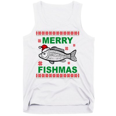 Merry Fishmas Ugly Christmas Tank Top