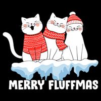 Merry Fluffmas Christmas Cooling Performance Crew T-Shirt