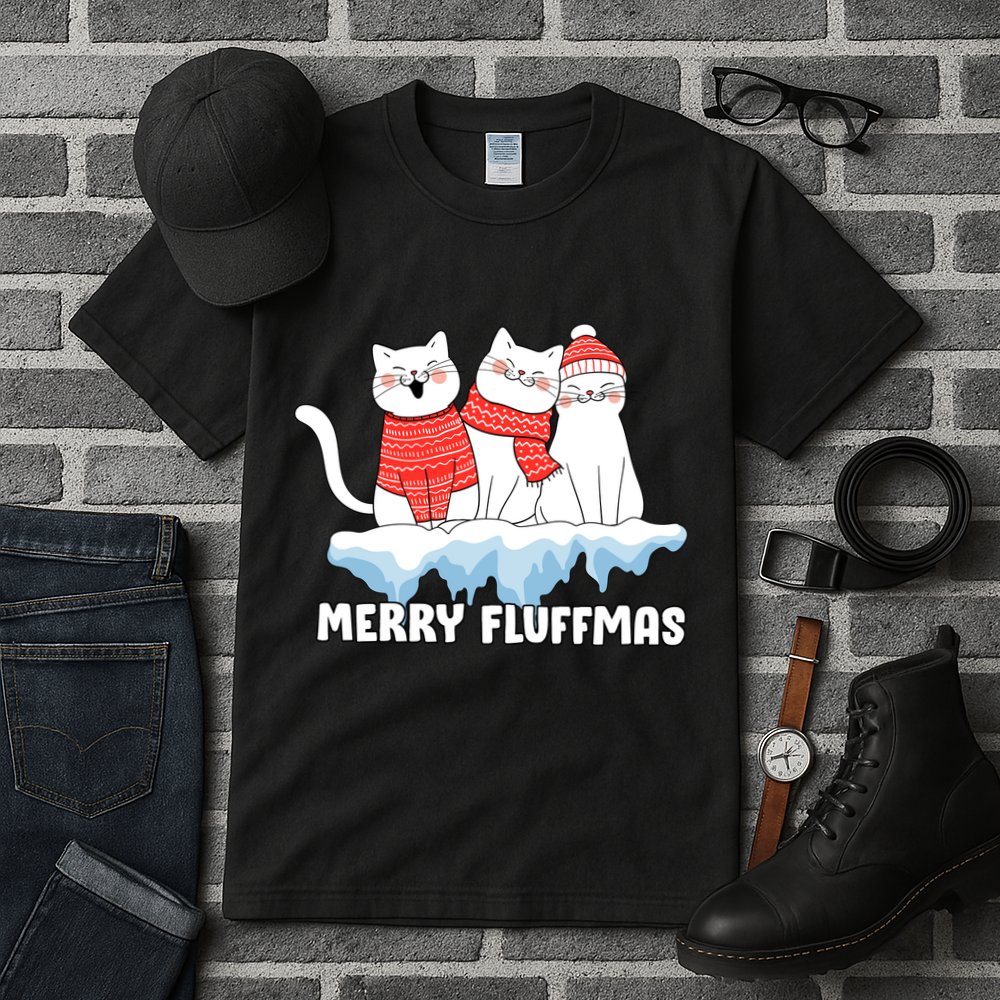 Merry Fluffmas Christmas Tall T-Shirt