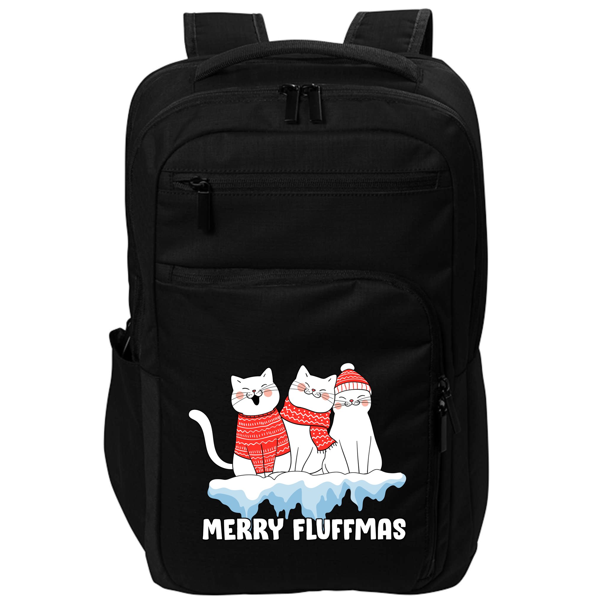 Merry Fluffmas Christmas Impact Tech Backpack