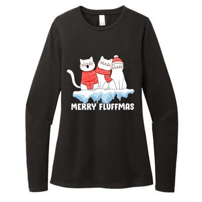 Merry Fluffmas Christmas Womens CVC Long Sleeve Shirt