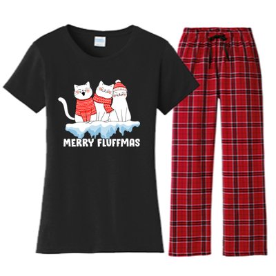 Merry Fluffmas Christmas Women's Flannel Pajama Set