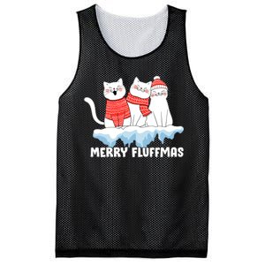 Merry Fluffmas Christmas Mesh Reversible Basketball Jersey Tank