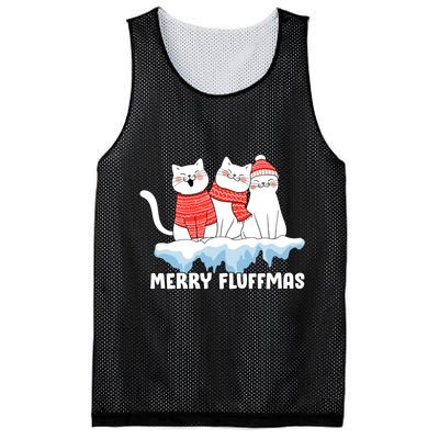 Merry Fluffmas Christmas Mesh Reversible Basketball Jersey Tank