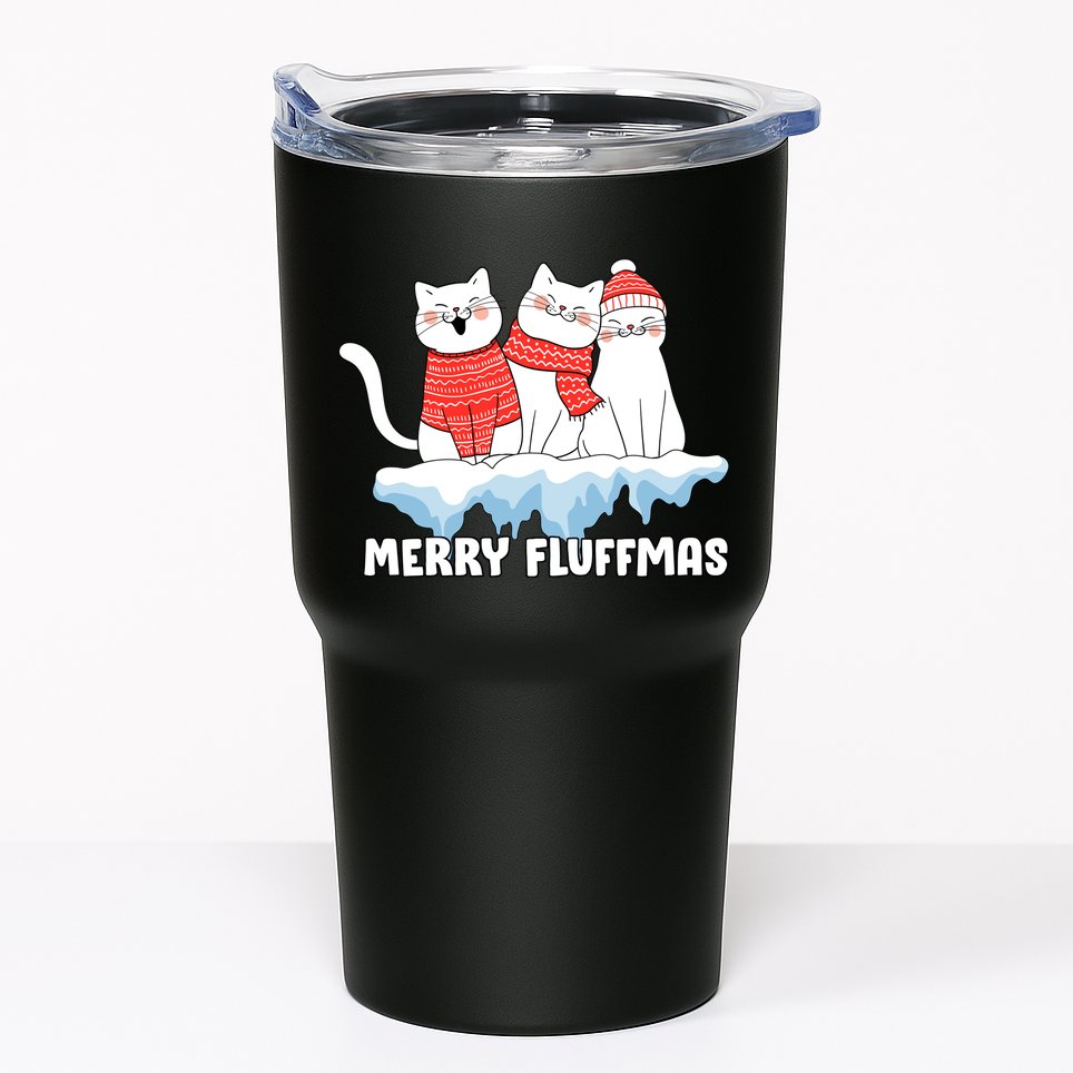 Merry Fluffmas Christmas Tumbler
