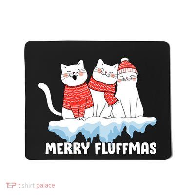 Merry Fluffmas Christmas Mousepad