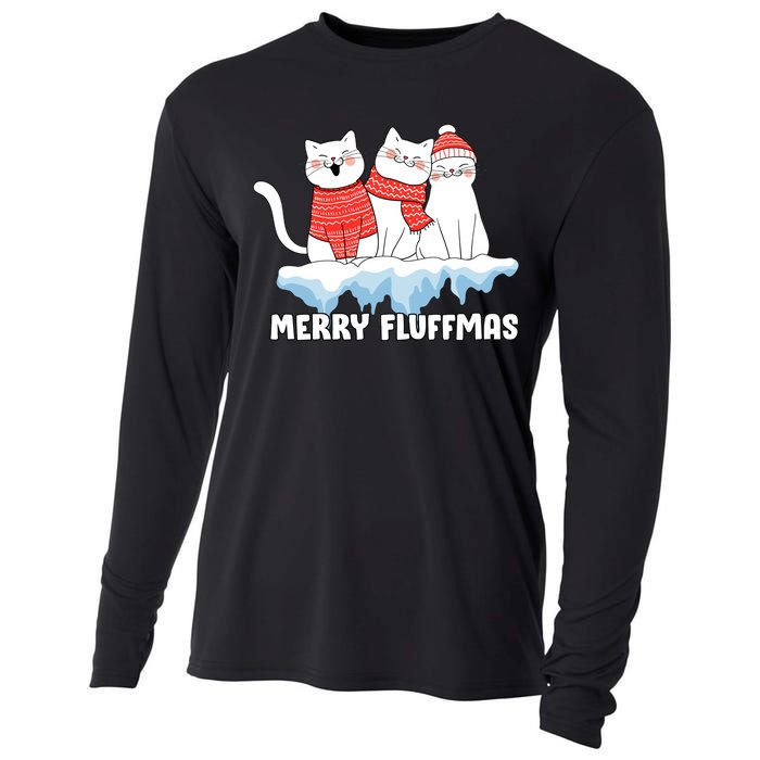 Merry Fluffmas Christmas Cooling Performance Long Sleeve Crew