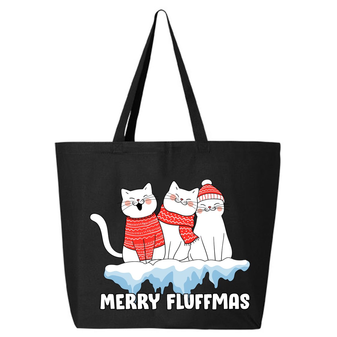 Merry Fluffmas Christmas 25L Jumbo Tote